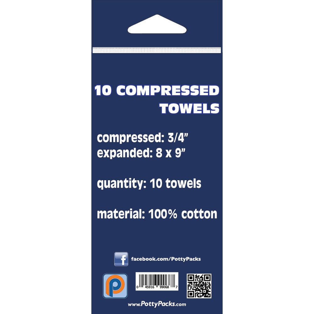 10 Compressed Towels